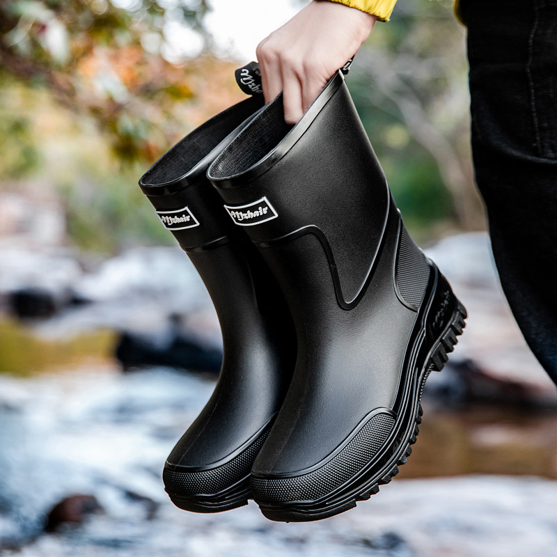Sepatu Bot Hujan Bersol Tebal  - Fishing Boots ulasan dan harga
